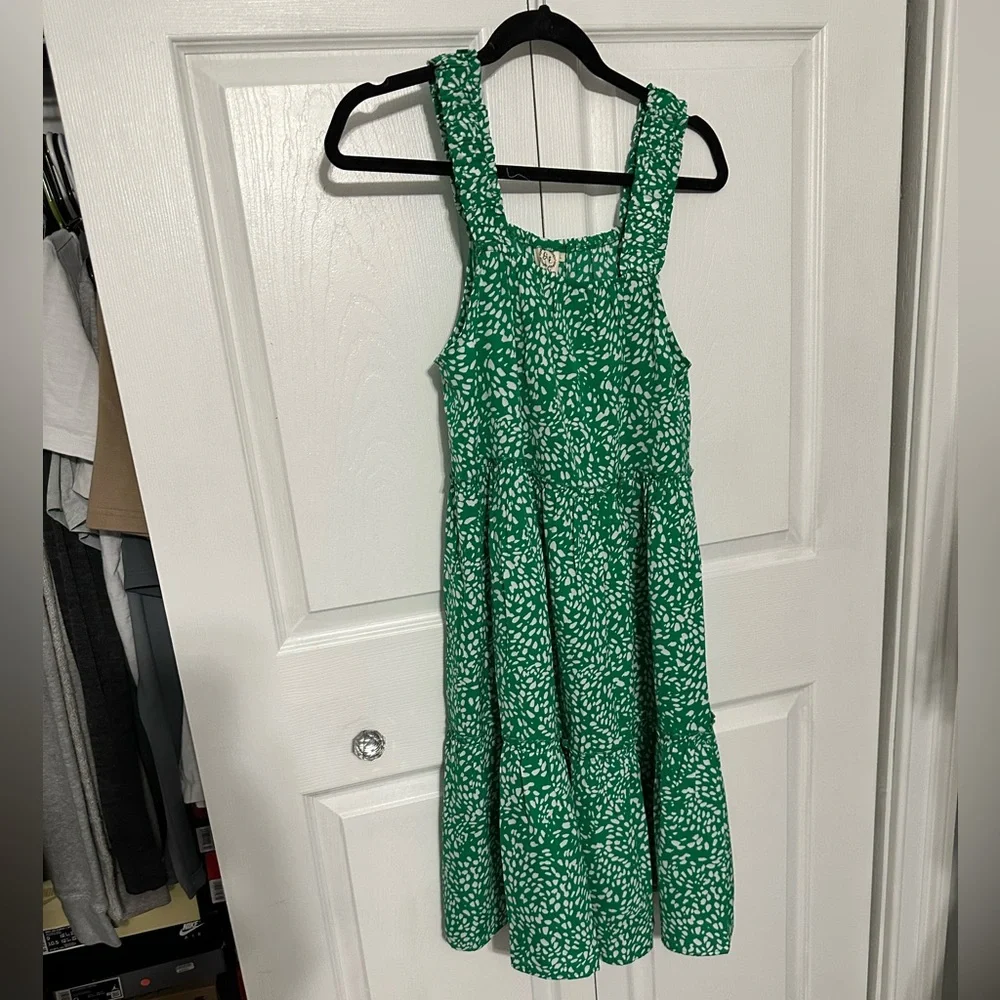 Grace & Emma Green dot dress - Picture 2 of 6